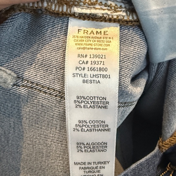 Frame Denim LeHigh Straight Jeans in Classic Blue - Picture 5 of 9